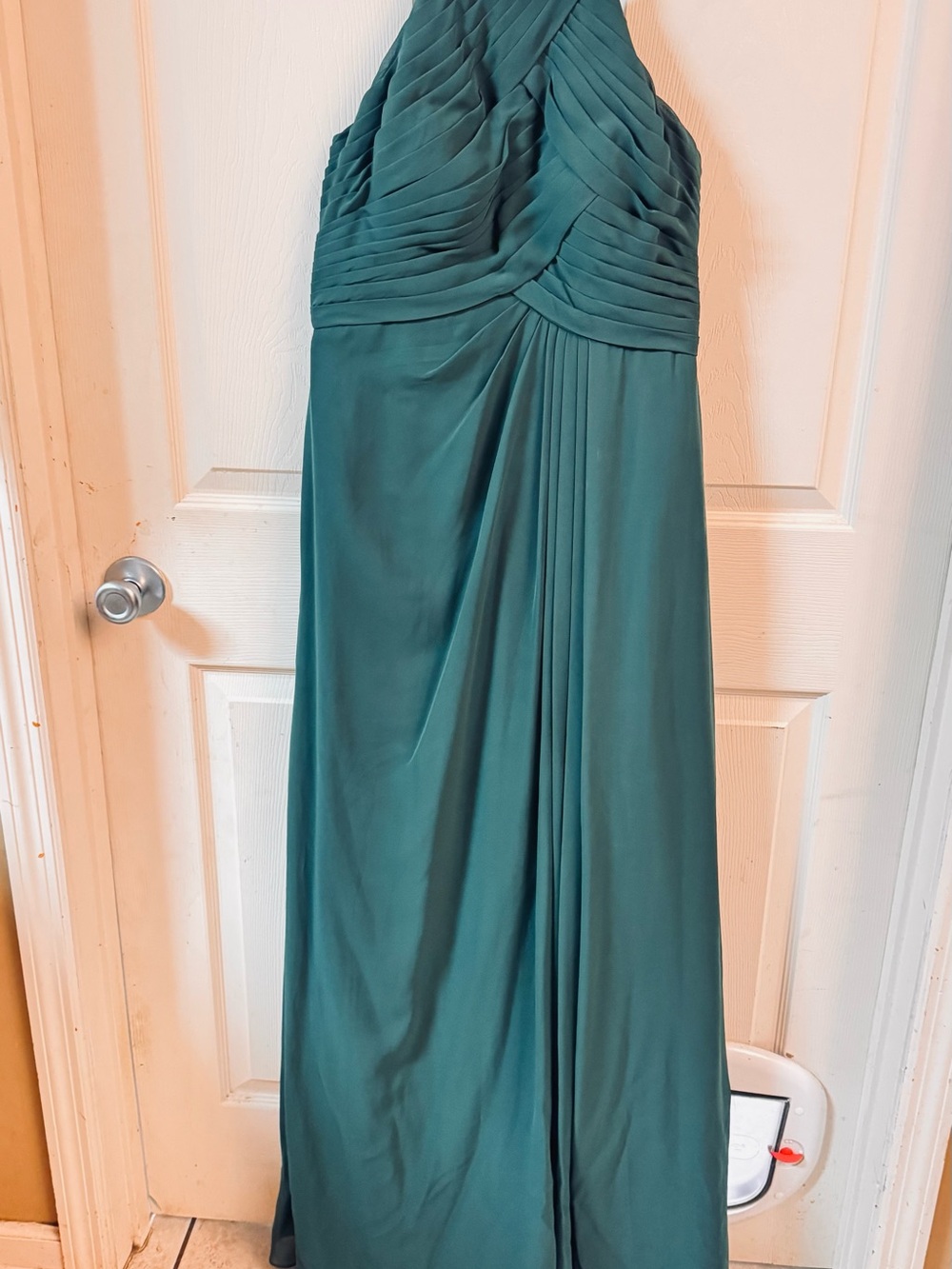 Azazie Emerald Halter Evening Dress